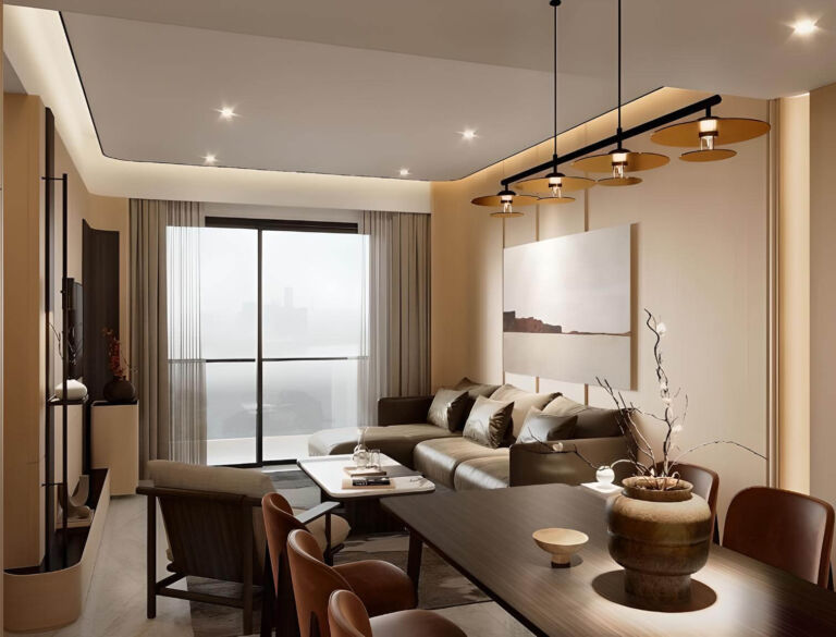 nội thất bàn giao căn hộ 2 phòng ngủ sun vinh
