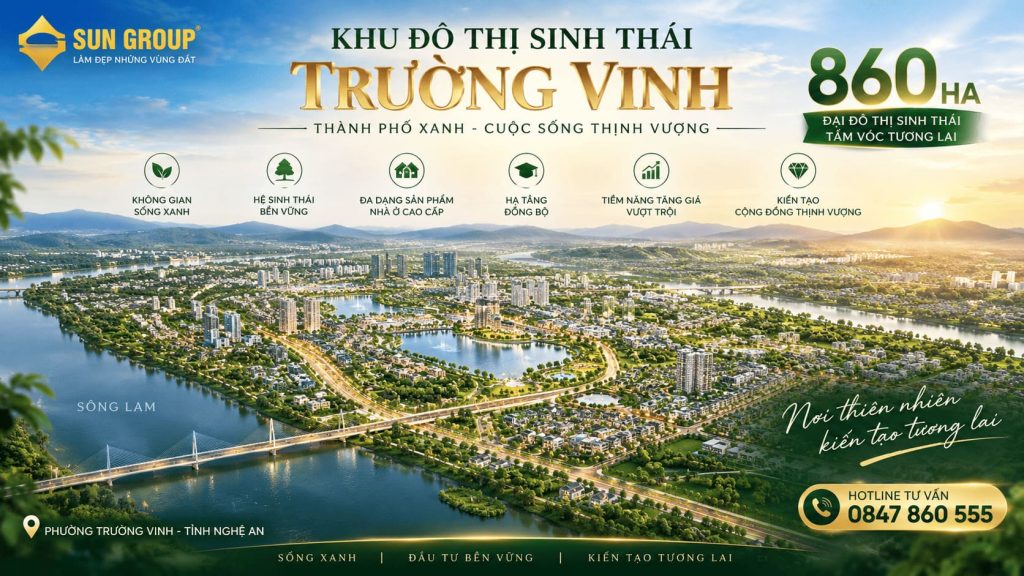 Khu đô thị sinh thái Trường Vinh Sun Group Nghệ An
