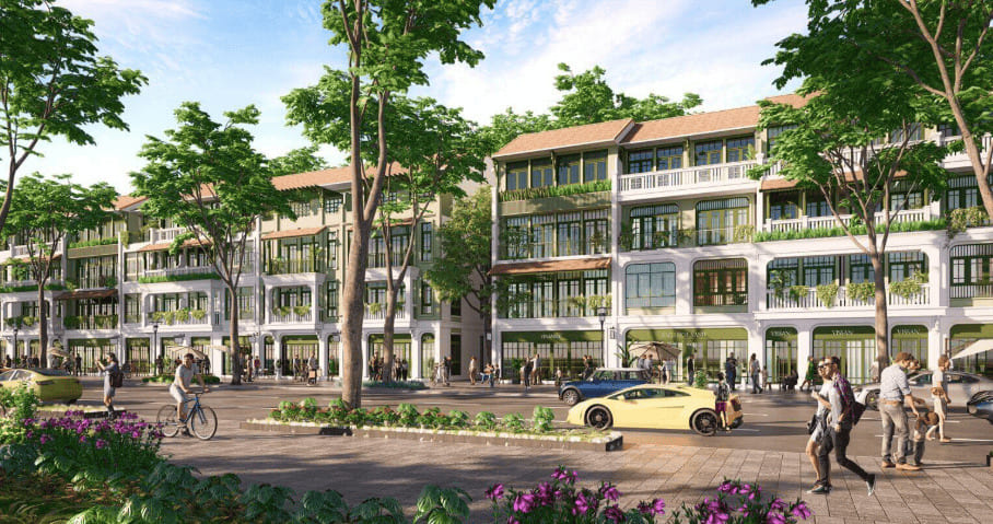 Phối cảnh Liền kề Shophouse Sun Trường Vinh