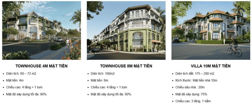 Thiết kế liền kề shophouse dự án KĐT