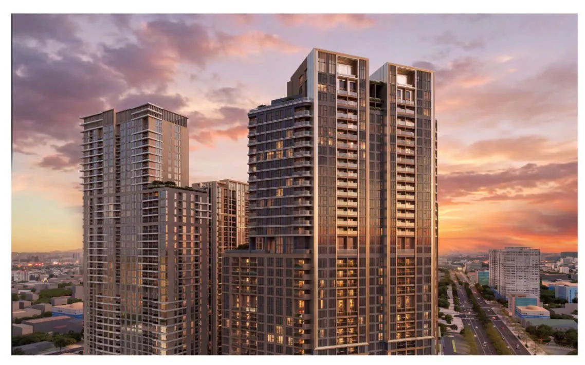 Phối cảnh các tòa căn hộ Sun Glory Residence, nơi người mua lại hợp đồng sẽ nhận sổ hồng
