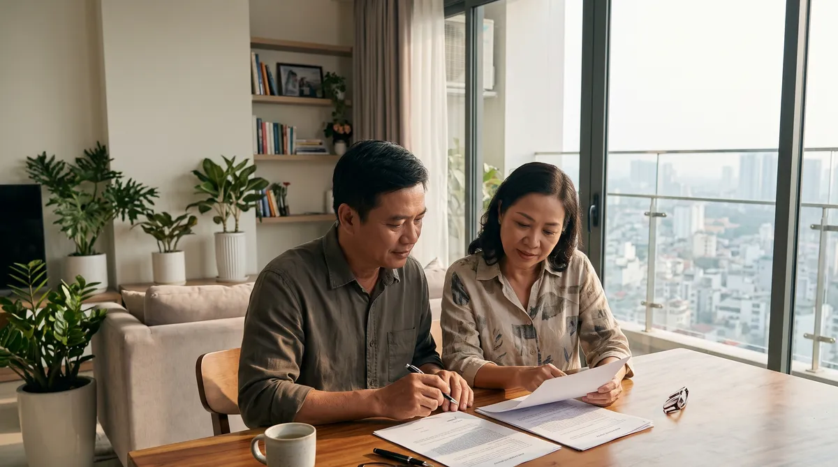 Ảnh minh họa đọc hồ sơ hợp đồng chung cư Sun Trường Vinh trước khi ký