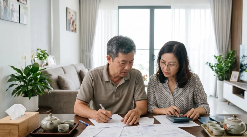 Ảnh minh họa vợ chồng tính tiền mua chung cư Sun Trường Vinh không vay ngân hàng