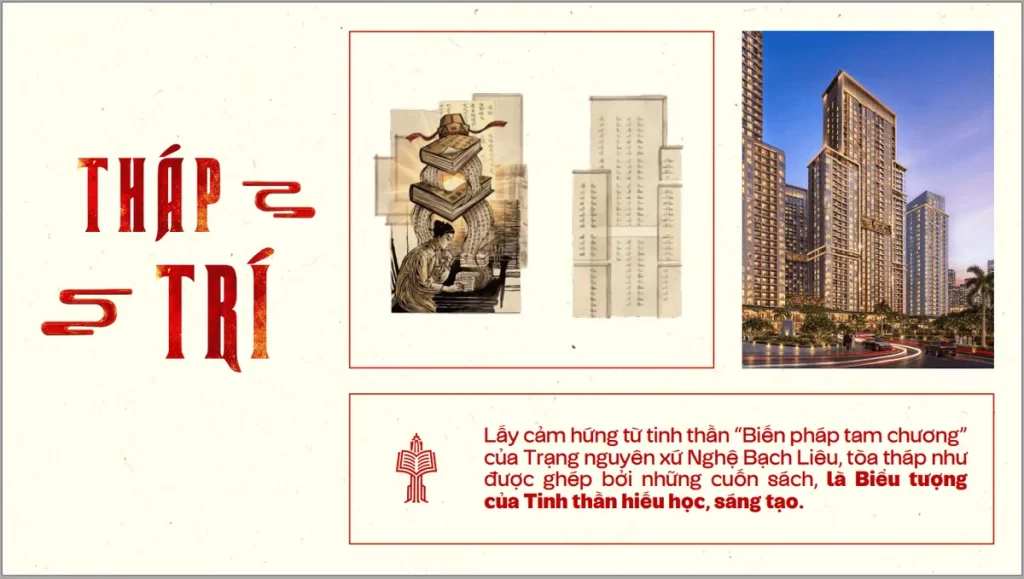 Tòa Lumina (Tháp Trí) Sun Trường Vinh, ý tưởng tinh thần hiếu học Xứ Nghệ